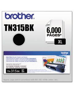 BRTTN315BK TN315BK HIGH-YIELD TONER, 6000 PAGE-YIELD, BLACK