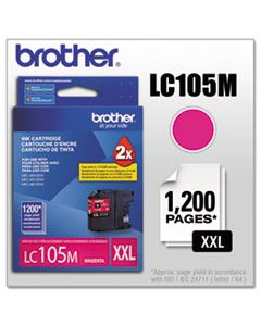 BRTLC105M LC105M INNOBELLA SUPER HIGH-YIELD INK, 1200 PAGE-YIELD, MAGENTA