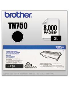 BRTTN750 TN750 HIGH-YIELD TONER, 8000 PAGE-YIELD, BLACK