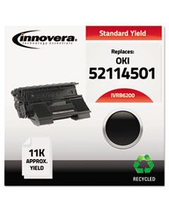 IVRB6200 REMANUFACTURED 52114501 (B6200) TONER, 11000 PAGE-YIELD, BLACK