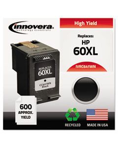 IVRC641WN REMANUFACTURED CC641WN (60XL) HIGH-YIELD INK, 600 PAGE-YIELD, BLACK