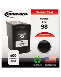 IVR9364WN REMANUFACTURED C9364A (98) HIGH-YIELD INK, 400 PAGE-YIELD, BLACK