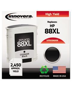 IVR9396AN REMANUFACTURED C9396AN (88XL) HIGH-YIELD INK, 2450 PAGE-YIELD, BLACK
