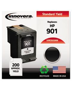 IVRC653AN REMANUFACTURED CC653AN (901) INK, 200 PAGE-YIELD, BLACK
