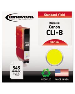 IVRCLI8Y REMANUFACTURED 06232B002 (CLI8Y) INK, 545 PAGE-YIELD, YELLOW