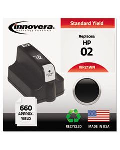 IVR21WN REMANUFACTURED C8721WN (02) INK, 660 PAGE-YIELD, BLACK