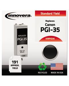 IVRPGI35 REMANUFACTURED 1509B002 (PGI-35) INK, 191 PAGE-YIELD, BLACK