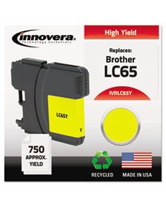 IVRLC65Y REMANUFACTURED LC65Y HIGH-YIELD INK, 750 PAGE-YIELD, YELLOW