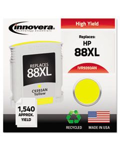IVR9393AN REMANUFACTURED C3939AN (88XL) HIGH-YIELD INK, 1540 PAGE-YIELD, YELLOW