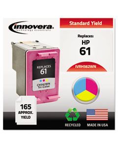 IVRH562WN REMANUFACTURED CH562WN (61) INK, 165 PAGE-YIELD, TRI-COLOR