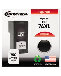 IVR36WN REMANUFACTURED CB336WN (74XL) HIGH-YIELD INK, 750 PAGE-YIELD, BLACK