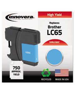 IVRLC65C REMANUFACTURED LC65C HIGH-YIELD INK, 750 PAGE-YIELD, CYAN