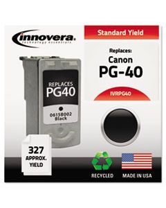 IVRPG40 REMANUFACTURED 0615B002 (PG-40) INK, 327 PAGE-YIELD, BLACK