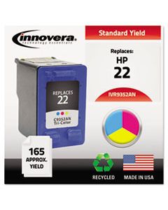 IVR9352AN REMANUFACTURED C9352AN (22) INK, 165 PAGE-YIELD, TRI-COLOR