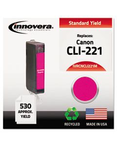 IVRCNCLI221M REMANUFACTURED 2948B001 (CLI-221M) INK, 530 PAGE-YIELD, MAGENTA
