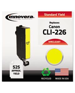IVRCLI226Y REMANUFACTURED 4549B001AA (CLI-226) INK, 525 PAGE-YIELD, YELLOW