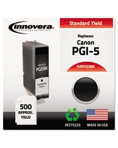 IVRPGI5BK REMANUFACTURED 0628B002 (PGI-5BK) INK, 500 PAGE-YIELD, BLACK