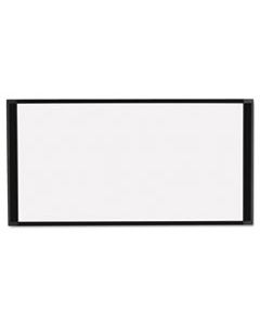 BVCMA10007705 CUBICLE WORKSTATION DRY ERASE BOARD, 36 X18, BLACK ALUMINUM FRAME