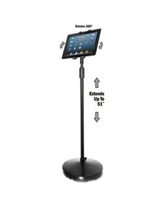 KTKTS890 FLOOR STAND FOR IPAD AND OTHER TABLETS, BLACK