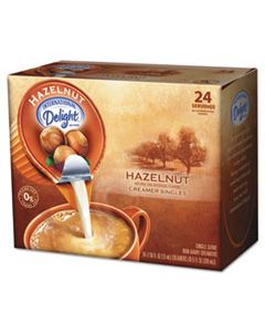 ITD100680 COFFEE CREAMER, HAZELNUT, 0.4375 OZ LIQUID, 24/BOX