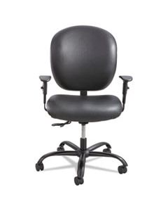 SAF3391BV ALDAY INTENSIVE-USE CHAIR, SUPPORTS UP TO 500 LBS., BLACK SEAT/BLACK BACK, BLACK BASE