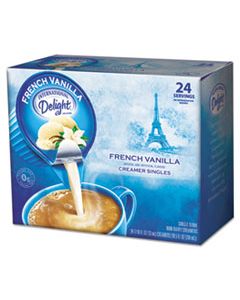 ITD100681 FLAVORED LIQUID NON-DAIRY COFFEE CREAMER, FRENCH VANILLA, 0.4375 OZ CUP, 24/BOX