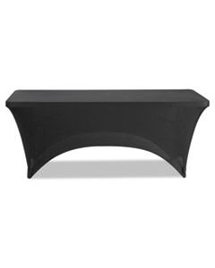 ICE16521 STRETCH-FABRIC TABLE COVER, POLYESTER/SPANDEX, 30" X 72", BLACK