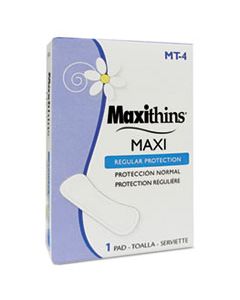 HOSMT4 MAXITHINS VENDED SANITARY NAPKINS #4, 250 INDIVIDUALLY BOXED NAPKINS/CARTON