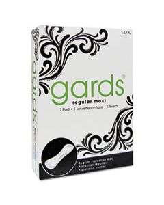 HOS4147 GARDS VENDED SANITARY NAPKINS #4, 250 INDIVIDUALLY BOXED NAPKINS/CARTON