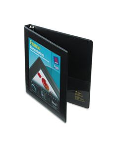 AVE68050 FRAMED VIEW HEAVY-DUTY BINDERS, 3 RINGS, 0.5" CAPACITY, 11 X 8.5, BLACK