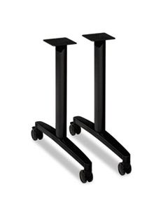 HONMTLEG24CP HUDDLE T-LEG BASE FOR 24" AND 30" DEEP TABLE TOPS, BLACK