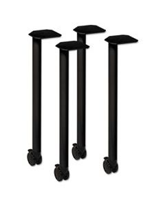 HONMBPOSTCP HUDDLE SERIES POST LEG BASE WITH CASTERS, 1-3/4W X 1-3/4D X 28-3/8H, BLACK