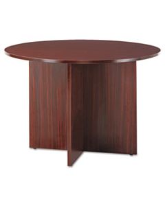 ALEVA7142MY ALERA VALENCIA ROUND CONFERENCE TABLE W/LEGS, 29 1/2H X 42 DIA., MAHOGANY