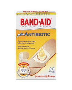 JOJ5570 ANTIBIOTIC ADHESIVE BANDAGES, ASSORTED SIZES, 20/BOX