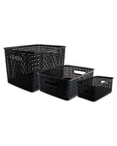 AVT40329 WEAVE BINS, 13.63" X 10.75" X 9", BLACK, 3/PACK