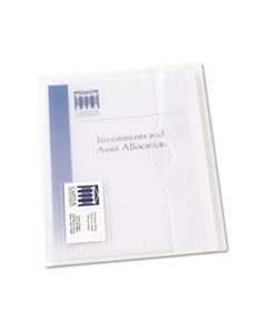 AVE72278 TRANSLUCENT DOCUMENT WALLETS, LETTER SIZE, TRANSLUCENT CLEAR, 12/BOX
