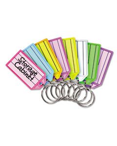 MMF201400747 REPLACEMENT TAGS FOR MULTI-COLOR KEY RACK, 2 1/4, SQUARE, ASSORTED COLORS, 4/PK