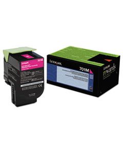 LEX70C10M0 70C10M0 RETURN PROGRAM TONER, 1000 PAGE-YIELD, MAGENTA