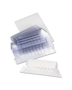 UNV42215 HANGING FILE FOLDER PLASTIC INDEX TABS, 1/5-CUT TABS, CLEAR, 2.25" WIDE, 25/PACK