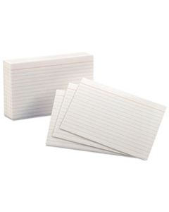 OXF41 RULED INDEX CARDS, 4 X 6, WHITE, 100/PACK