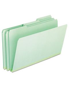 PFX17171 PRESSBOARD EXPANDING FILE FOLDERS, 1/3-CUT TABS, LEGAL SIZE, GREEN, 25/BOX