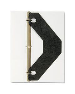 AVE75225 TRIANGLE SHAPED SHEET LIFTER FOR THREE-RING BINDER, BLACK, 2/PACK