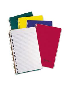 TOP25447 EARTHWISE BY 100% RECYCLED SMALL NOTEBOOKS, 3 SUBJECTS, COLLEGE RULE, RANDOMLY ASSORTED COLOR COVERS, 9.5 X 6, 150 SHEETS