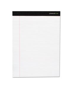 UNV56300 PREMIUM RULED WRITING PADS, NARROW RULE, 5 X 8, WHITE, 50 SHEETS, 6/PACK