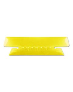 PFX4312YEL TRANSPARENT COLORED TABS FOR HANGING FILE FOLDERS, 1/3-CUT TABS, YELLOW, 3.5" WIDE, 25/PACK