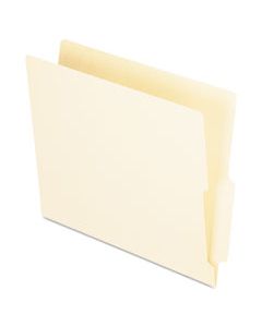 PFXH114D MANILA END TAB FOLDERS, 9.5" FRONT, 2-PLY STRAIGHT TABS, LETTER SIZE, 100/BOX