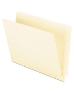 PFXH110D MANILA END TAB FOLDERS, 9.5" FRONT, 2-PLY STRAIGHT TABS, LETTER SIZE, 100/BOX