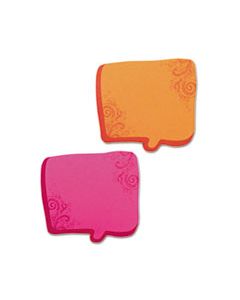 RTG22100 THOUGHT BUBBLE NOTES, 2 3/4 X 2 3/4, NEON ORANGE/MAGENTA, 75-SHEET PADS, 2/SET