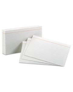 OXF51 RULED INDEX CARDS, 5 X 8, WHITE, 100/PACK