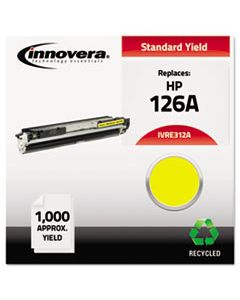 IVRE312A REMANUFACTURED CE312A (126A) TONER, 1000 PAGE-YIELD, YELLOW
